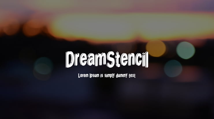 DreamStencil Font