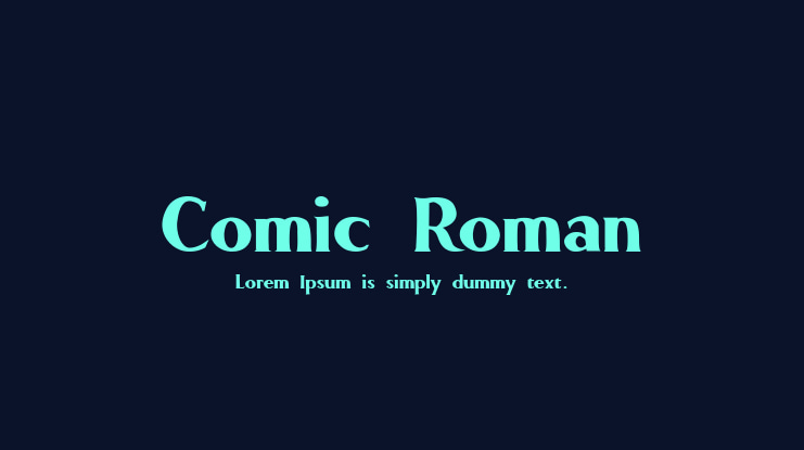Comic Roman Font
