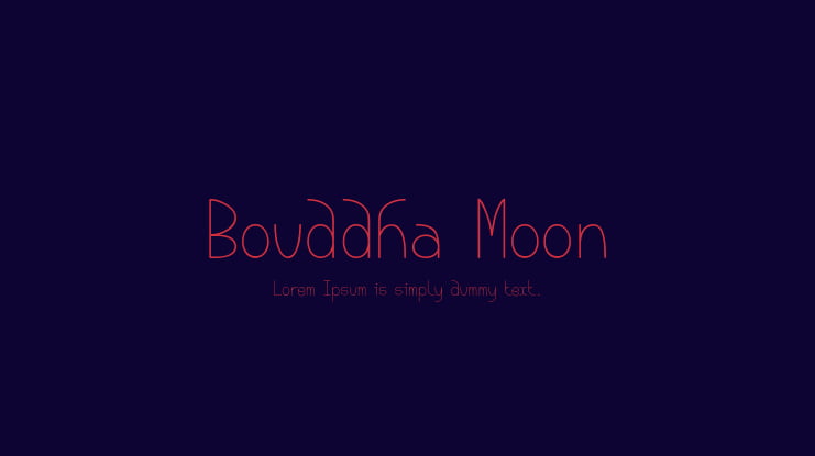 Bouddha Moon Font