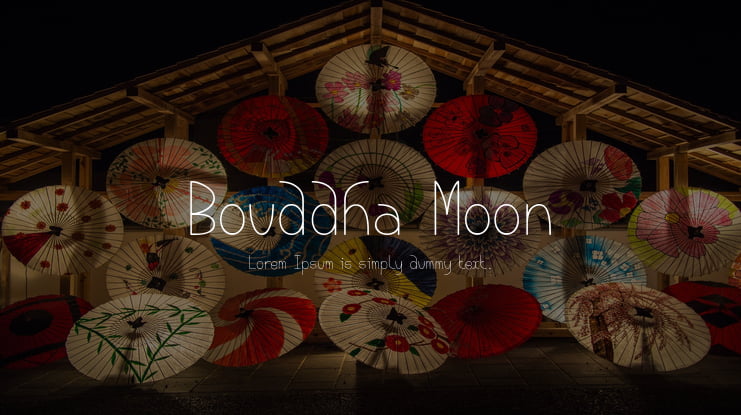 Bouddha Moon Font