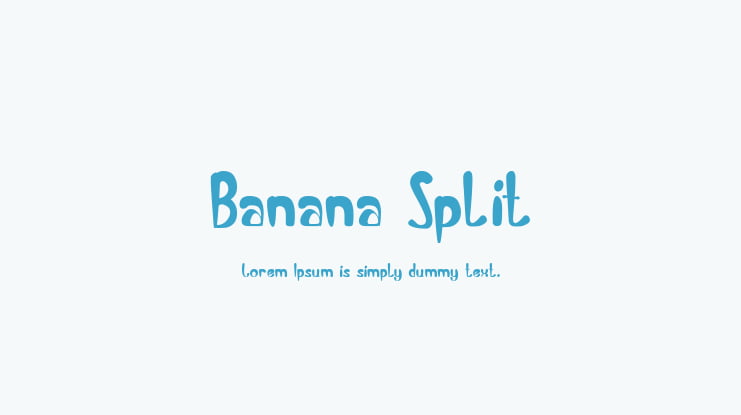 Banana Split Font