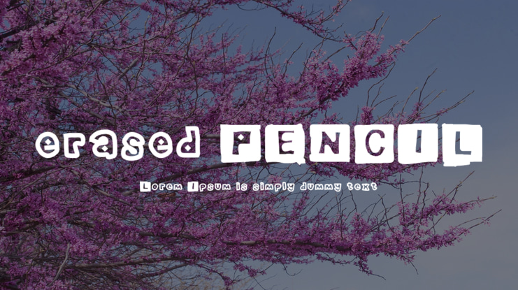 erased PENCIL Font