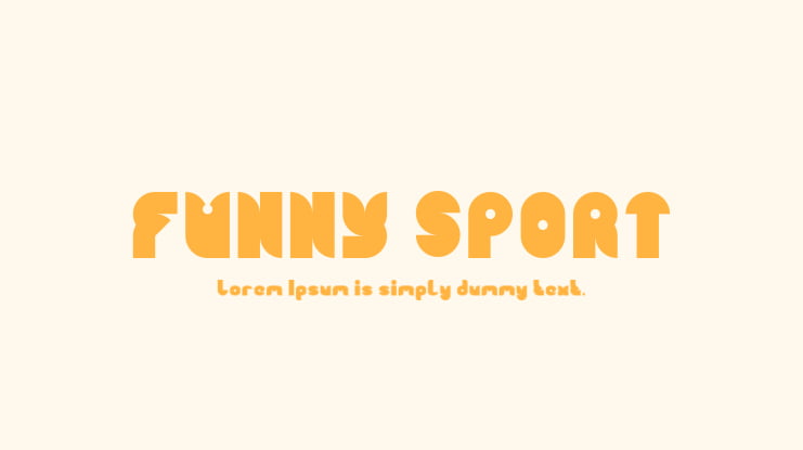 FUNNY SPORT Font Family