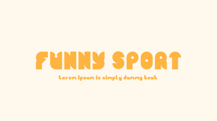 FUNNY SPORT Font Family