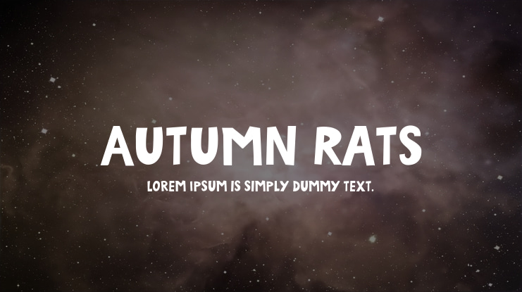 Autumn Rats Font