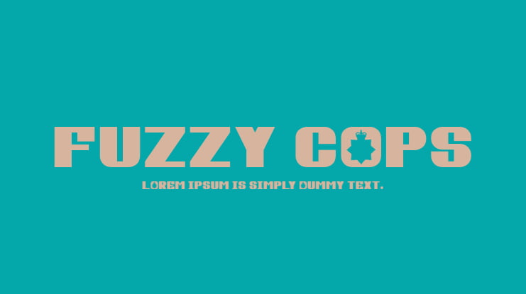 Fuzzy Cops Font