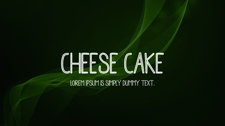Cheese Cake Font