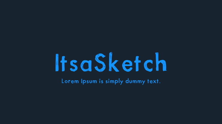 ItsaSketch Font