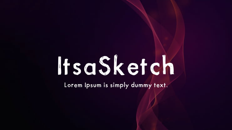 ItsaSketch Font
