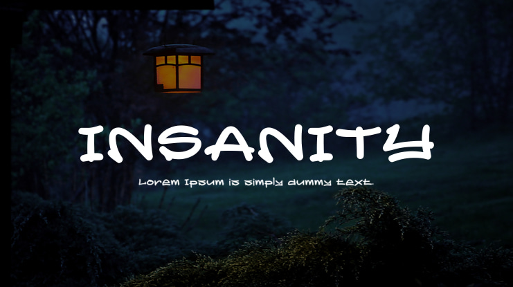 INSANITY Font