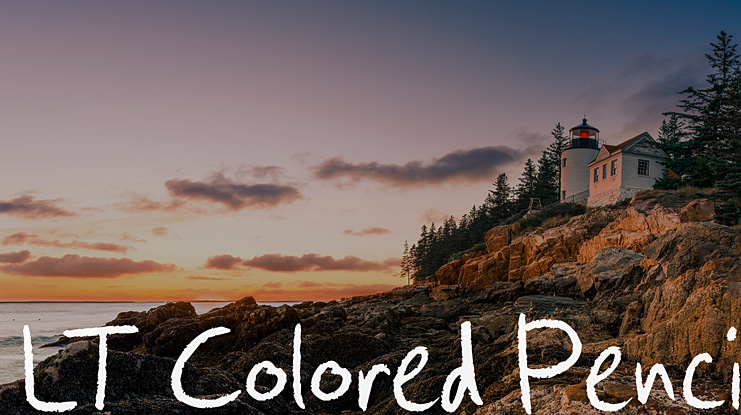 LT Colored Pencil Font