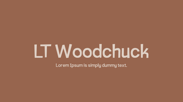 LT Woodchuck Font Family