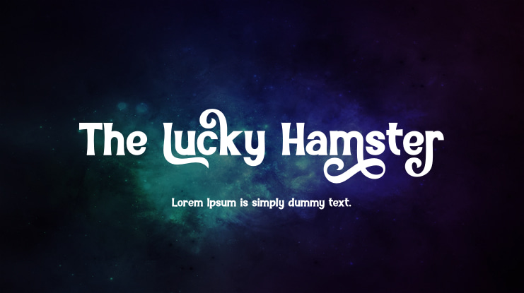The Lucky Hamster Font