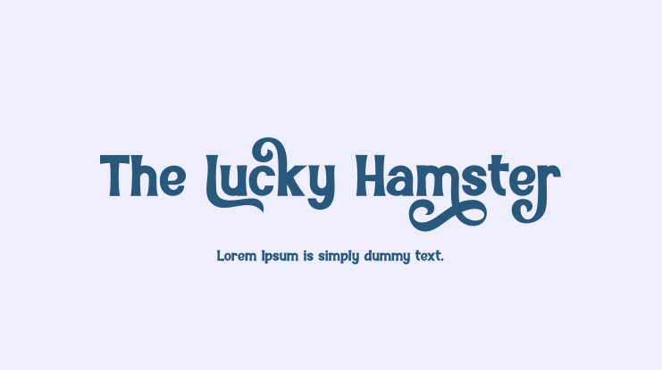The Lucky Hamster Font