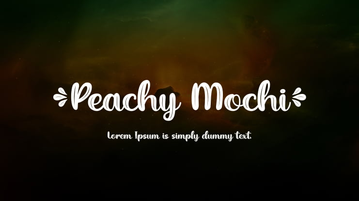 Peachy Mochi Font