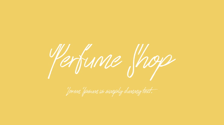 Perfume Shop Font