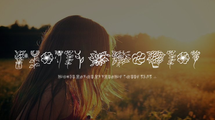 Garden Flowers Font