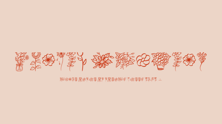 Garden Flowers Font
