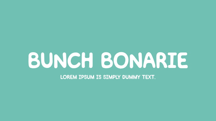 BUNCH BONARIE Font