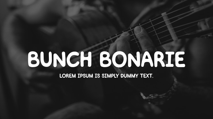 BUNCH BONARIE Font