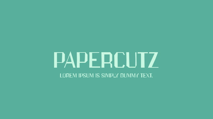 Papercutz Font