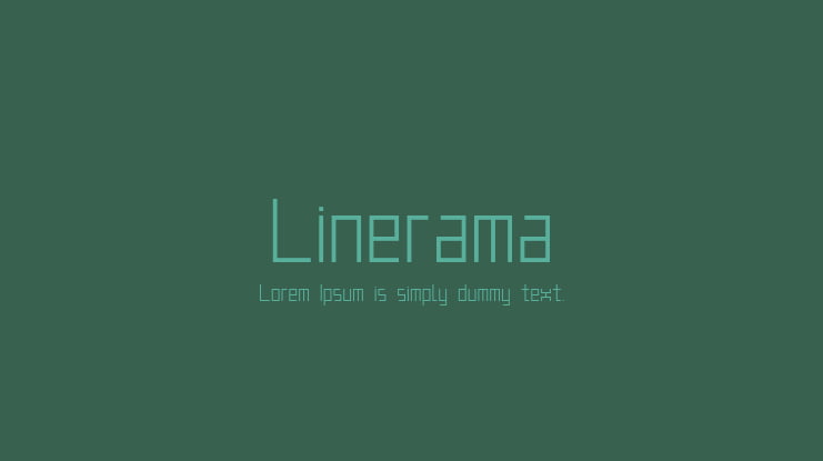 Linerama Font Family