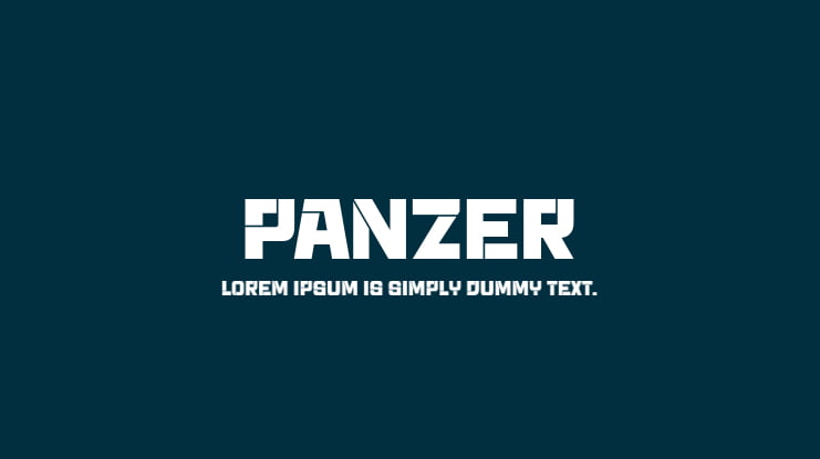 Panzer Font