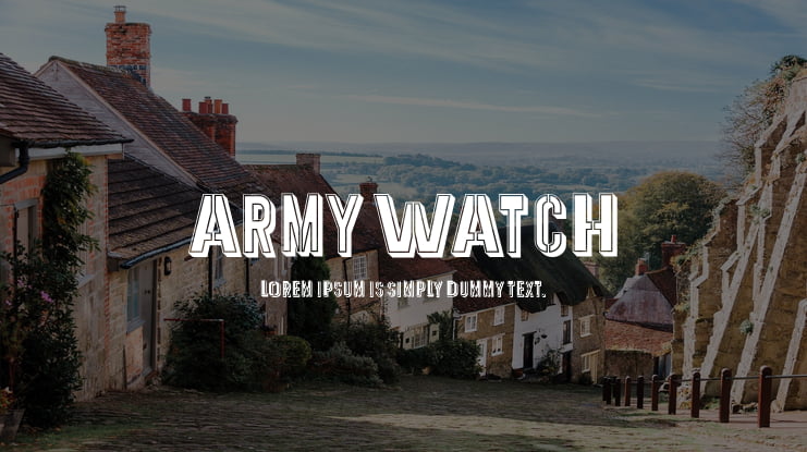 Army Watch Font