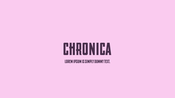 Chronica Font Family