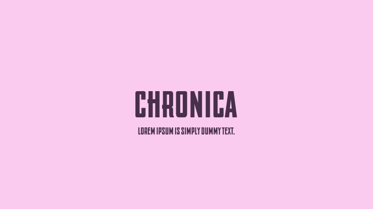 Chronica Font Family