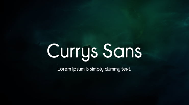 Currys Sans Font Family
