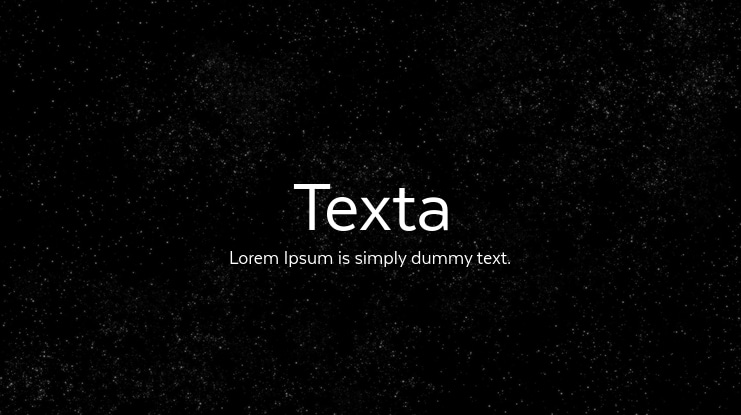 Texta Font Family