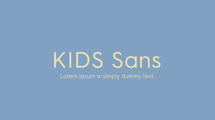 KIDS Sans Font Family