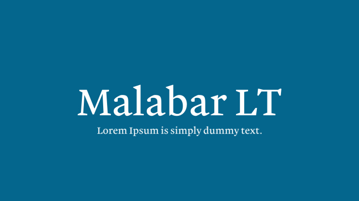 Malabar LT Font Family