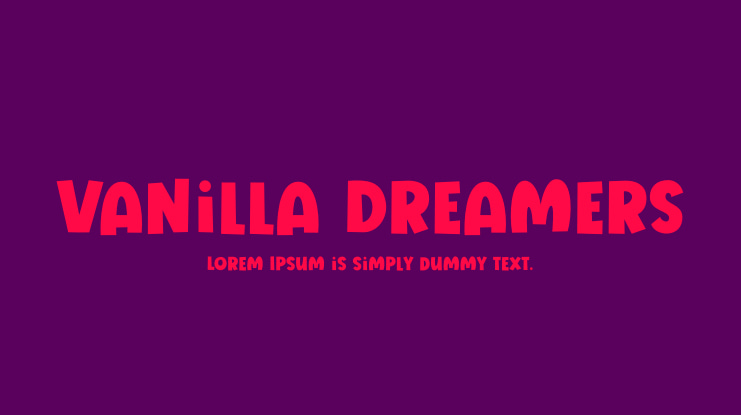Vanilla Dreamers Font