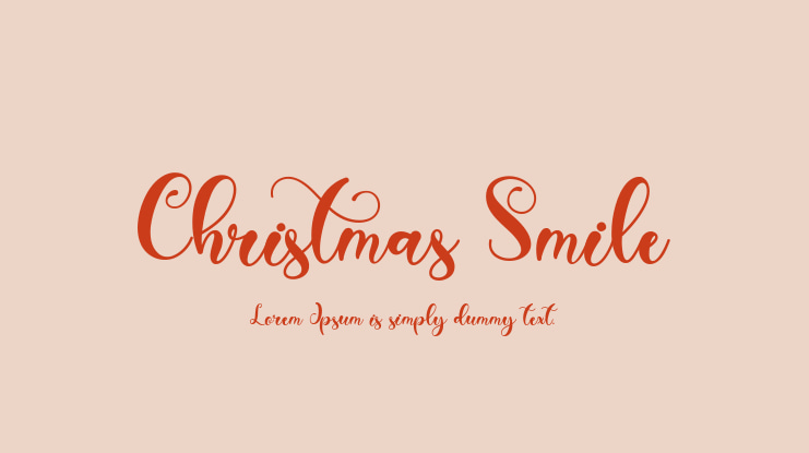 Christmas Smile Font