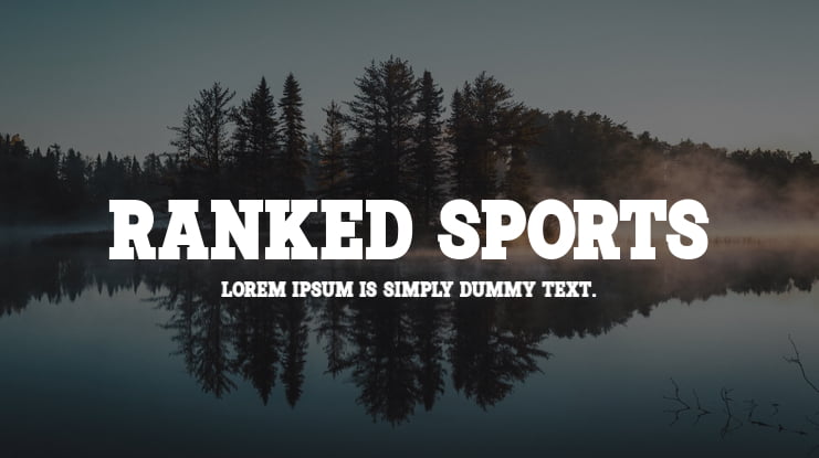 Ranked Sports Font