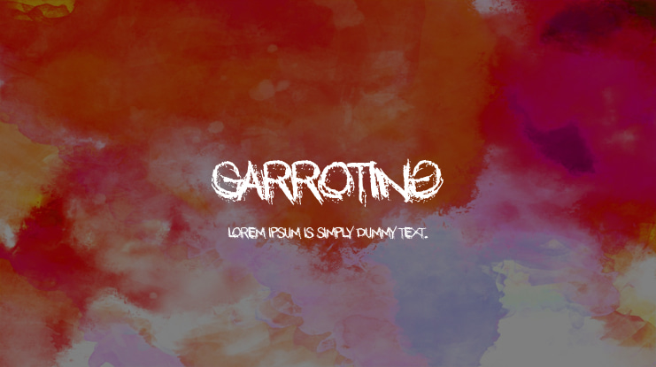 Garroting Font Family