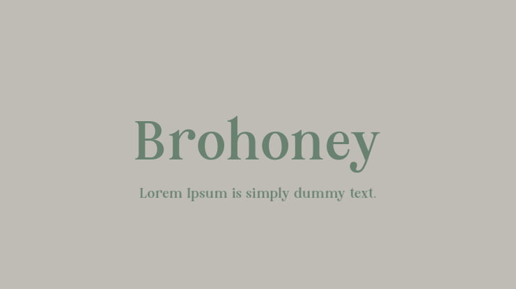 Brohoney Font