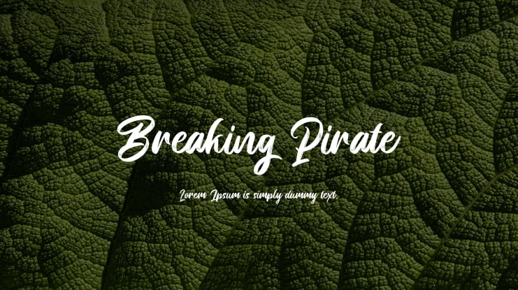 Breaking Pirate Font Family
