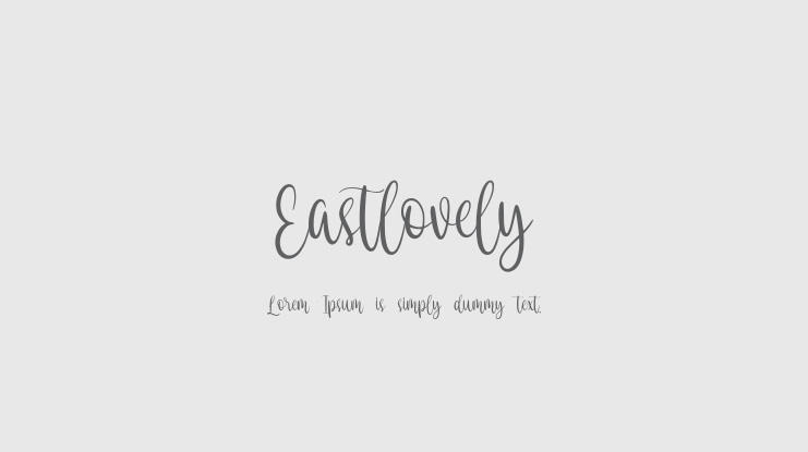 Eastlovely Font
