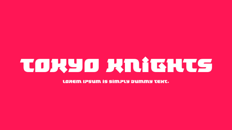 Tokyo Knights Font Family
