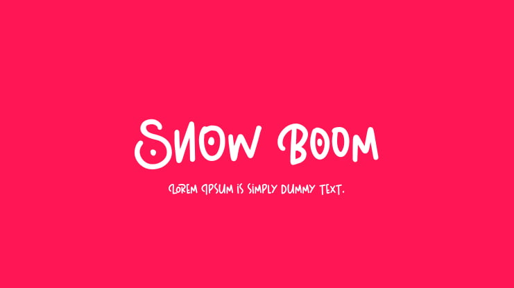 Snow Boom Font Family