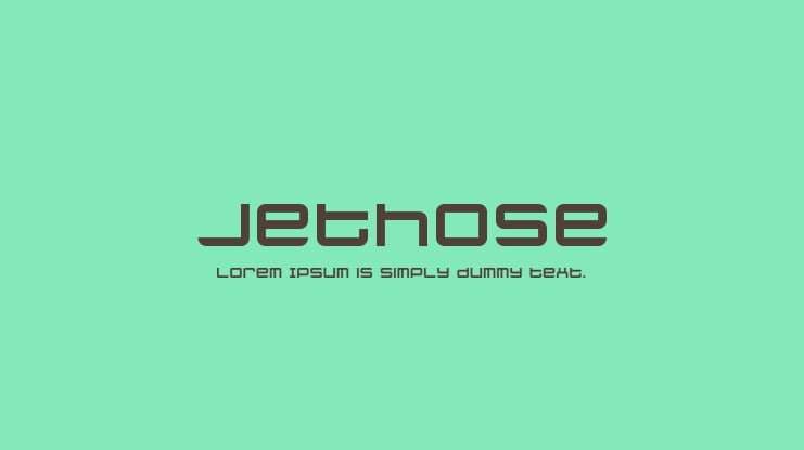 Jethose Font Family
