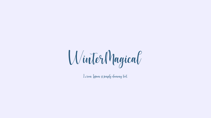 WinterMagical Font