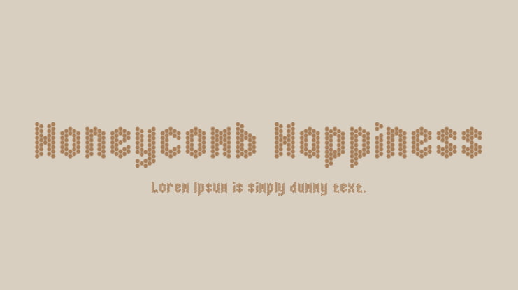 Honeycomb Happiness Font