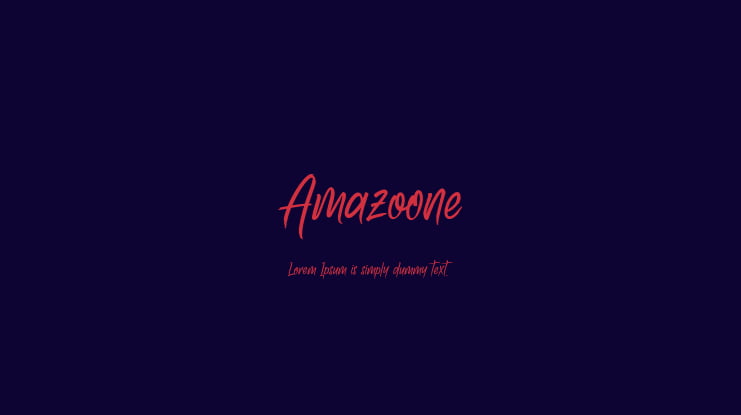 Amazoone Font