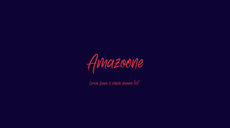Amazoone Font