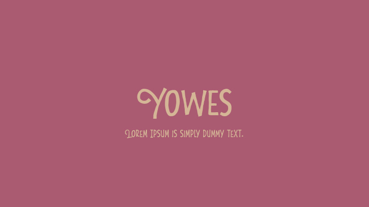 Yowes Font