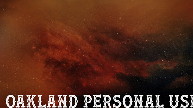 OAKLAND PERSONAL USE Font